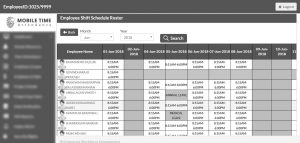 Employee GPS mobile Time Attendance 1-6